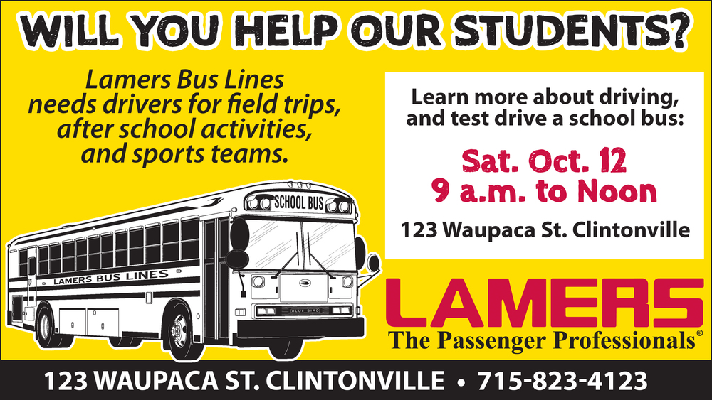 Lamers Bus Lines Needs You!